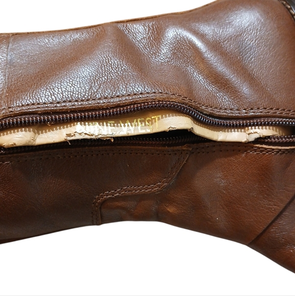 Nine West Tall Brown Leather Knee High Boots size 7 - Picture 13 of 14